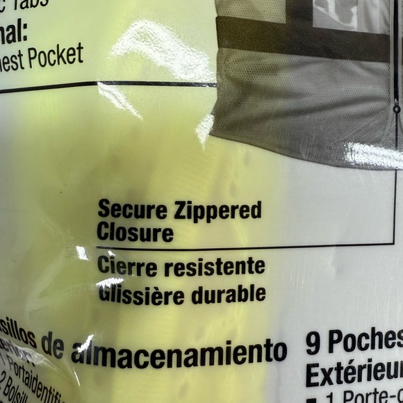 Milwaukee Hi-Vis Safety Vest Mesh Zipper Closure w Pockets Moisture Wicking NIB - Picture 8 of 8